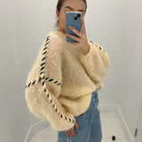 CATIA Mohair Stitch Pullover | ALMOND