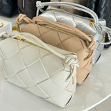 PV Large Weave Crossbody Bag | LATTE