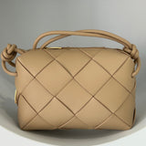 PV Large Weave Crossbody Bag | LATTE