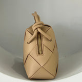 PV Large Weave Crossbody Bag | LATTE
