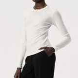 NOLA Long Sleeve Top | WHITE