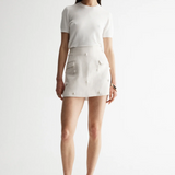 LINNA Mini Skirt | NATURAL