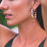 GINGERBREAD CHECKER Earrings