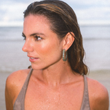 OLIVE CHECKER Earrings