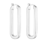 OVAL HOOPS | SILVER