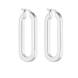BABY Oval Hoops | SILVER