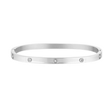 DYLAN Bangle SILVER | CELESTIAL CLEAR