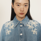 CHARLENE Denim Mini Dress