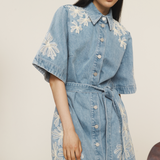 CHARLENE Denim Mini Dress