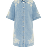 CHARLENE Denim Mini Dress