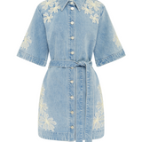 CHARLENE Denim Mini Dress