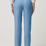 OPHELIA TENCEL Embroidered Pant | CORNFLOWER