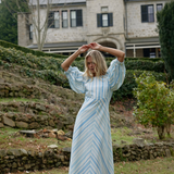 LUCINDA Dress | POWDER STRIPE