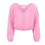 CORNELIA Cropped Cardigan | SOFT BERRY