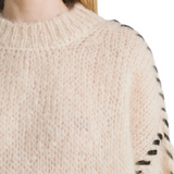 CATIA Mohair Stitch Pullover | ALMOND