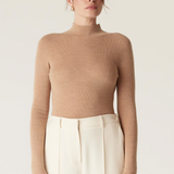 SUPERFINE Merino Turtle Neck | CAMEL