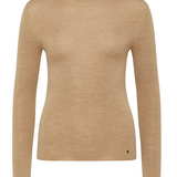 SUPERFINE Merino Turtle Neck | CAMEL