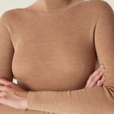 SUPERFINE Merino Turtle Neck | CAMEL