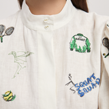 PLAY Embroidered Shirtdress