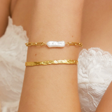 DANIELLE Gold and Pearl Bracelet