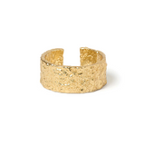 EROS Gold Textured Ring | LARGE