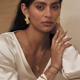 EROS Gold Textured Ring | LARGE