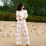 LUCINDA Blouse | PEONY/ANTIQUE STRIPE