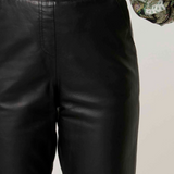 MONTOYA Leather Straight Leg Pant | ONYX