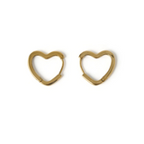 SWEETHEART Gold Earrings Large