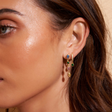ISADORA Gold Earrings | MULTI BLUE