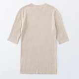 Cashmere Blend S/S Rib | LIGHT SHELL