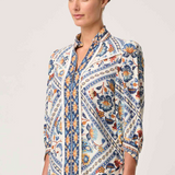 ALEXIS Linen Viscose Fringe Shirt