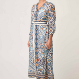 ALEXIS Silk Cotton Midi Dress
