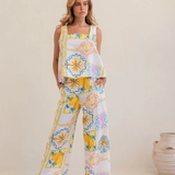 LINEN Square Neck Tank | AMALFI DREAMS