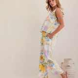 LINEN Square Neck Tank | AMALFI DREAMS