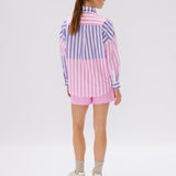 CHIARA Stripe Shirt | UVA/Bubblegum