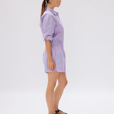 CHIARA Stripe Shirt | Violet/Bubblegum