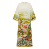 JUNGLE BOOGIE Silk Midi Dress