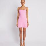 A Line Dress Candy Pink