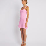 A Line Dress Candy Pink