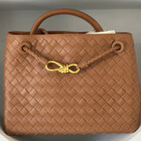 PL Woven Nutbuck Bag | COGNAC LEATHER