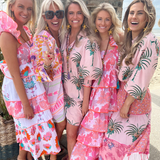 MULTI-PINK Floral Dress