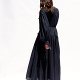 AUDREY Dress | Black Crinkle