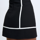 CONTRAST Pipe Mini Skirt