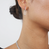 CELINE Earrings| Silver Pave