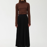 GOLDIE Pleat Skirt | BLACK