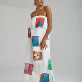 STRAPLESS Maxi Dress | MONTAGE WHITE