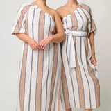 BAHIA One Shoulder Linen Viscose Dress