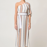 BAHIA One Shoulder Linen Viscose Dress