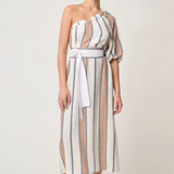 BAHIA One Shoulder Linen Viscose Dress